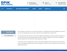 Tablet Screenshot of dpik.com.my